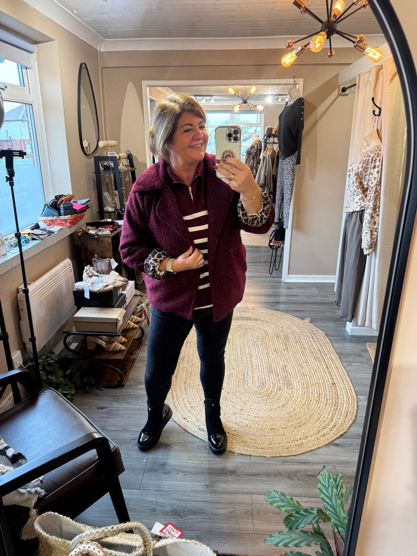 Talulah lined woollen jacket