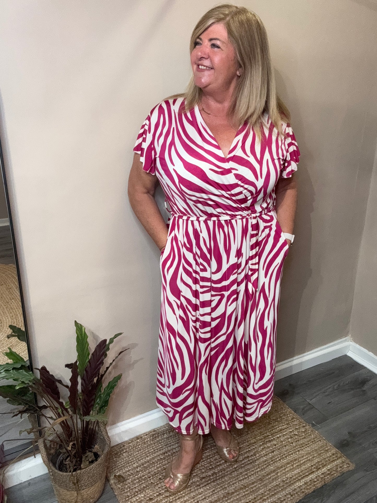 Sasha Slink Faux wrap dress