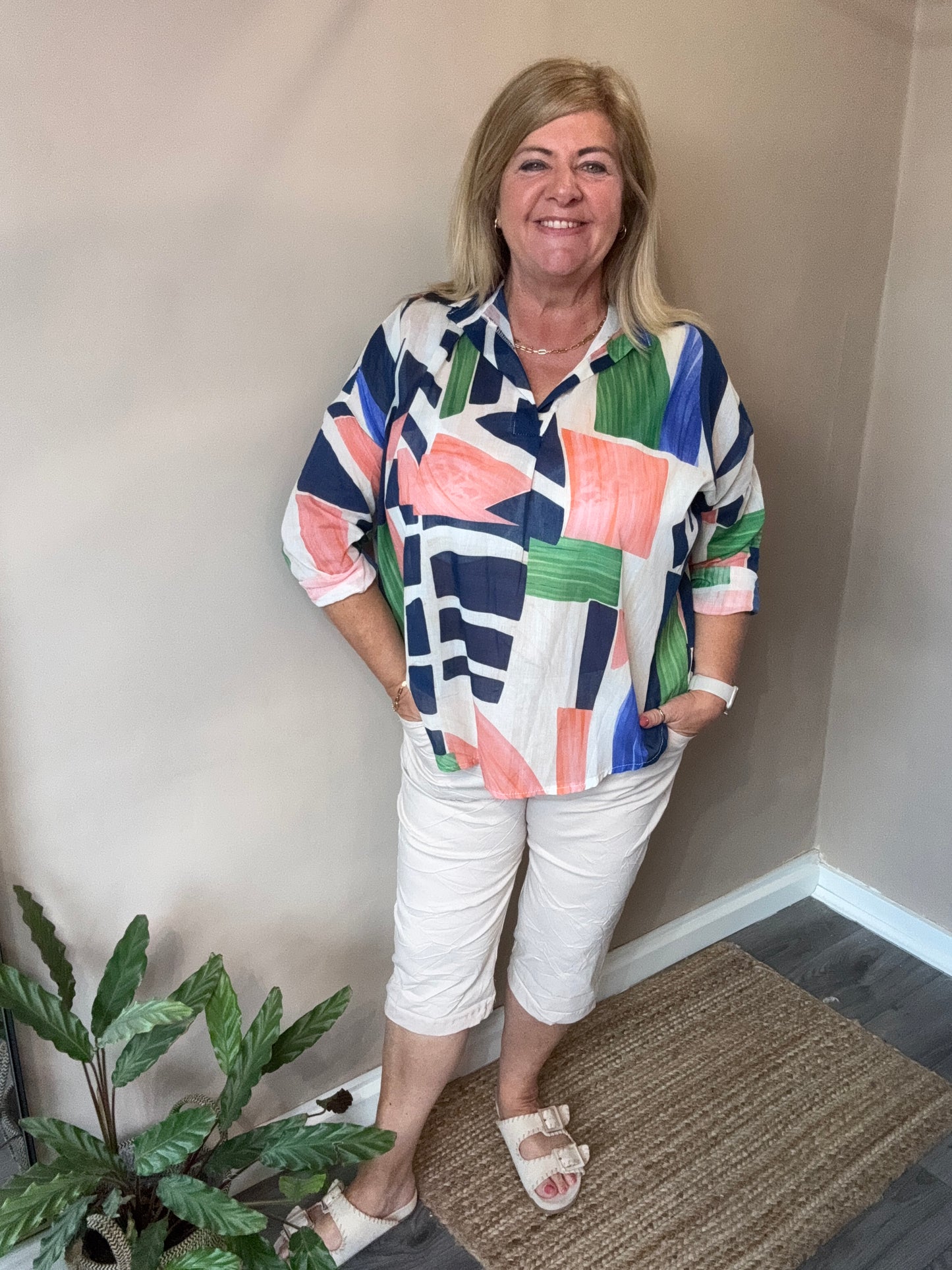 Phoebe Abstract Tunic top