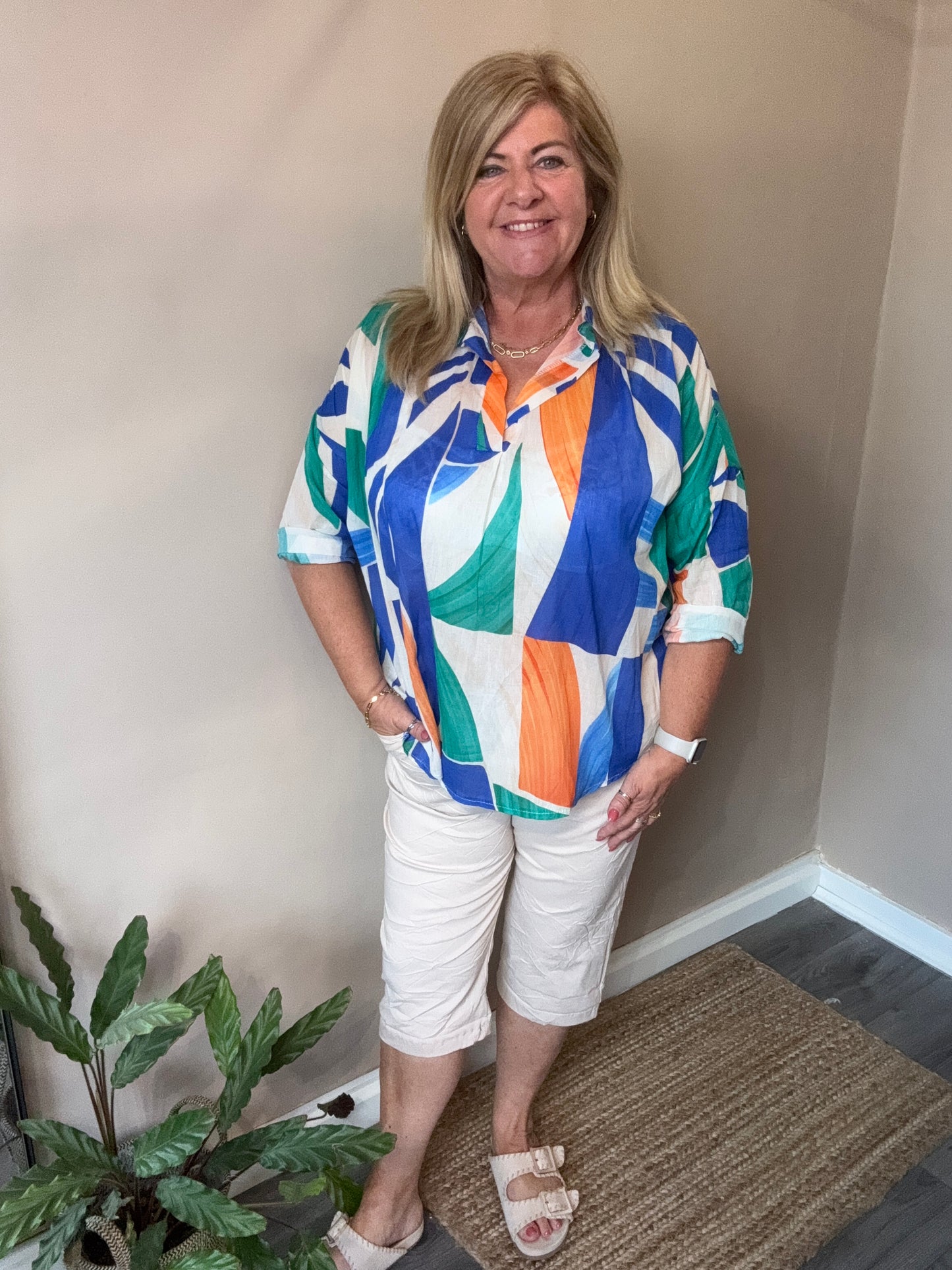 Phoebe Abstract Tunic top