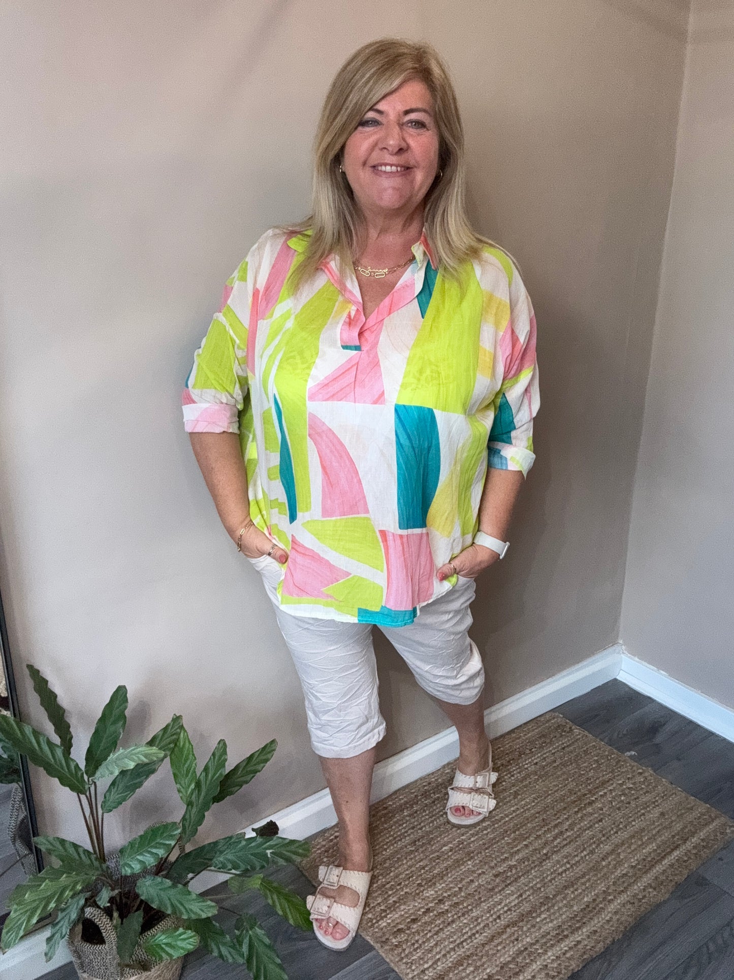 Phoebe Abstract Tunic top