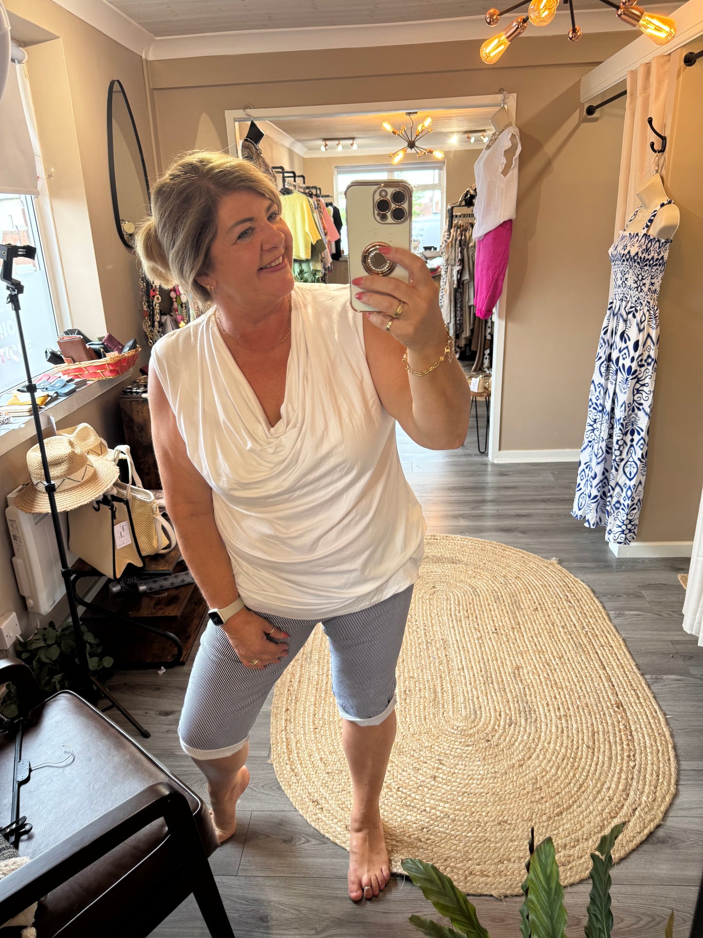 Tara Drape neck top