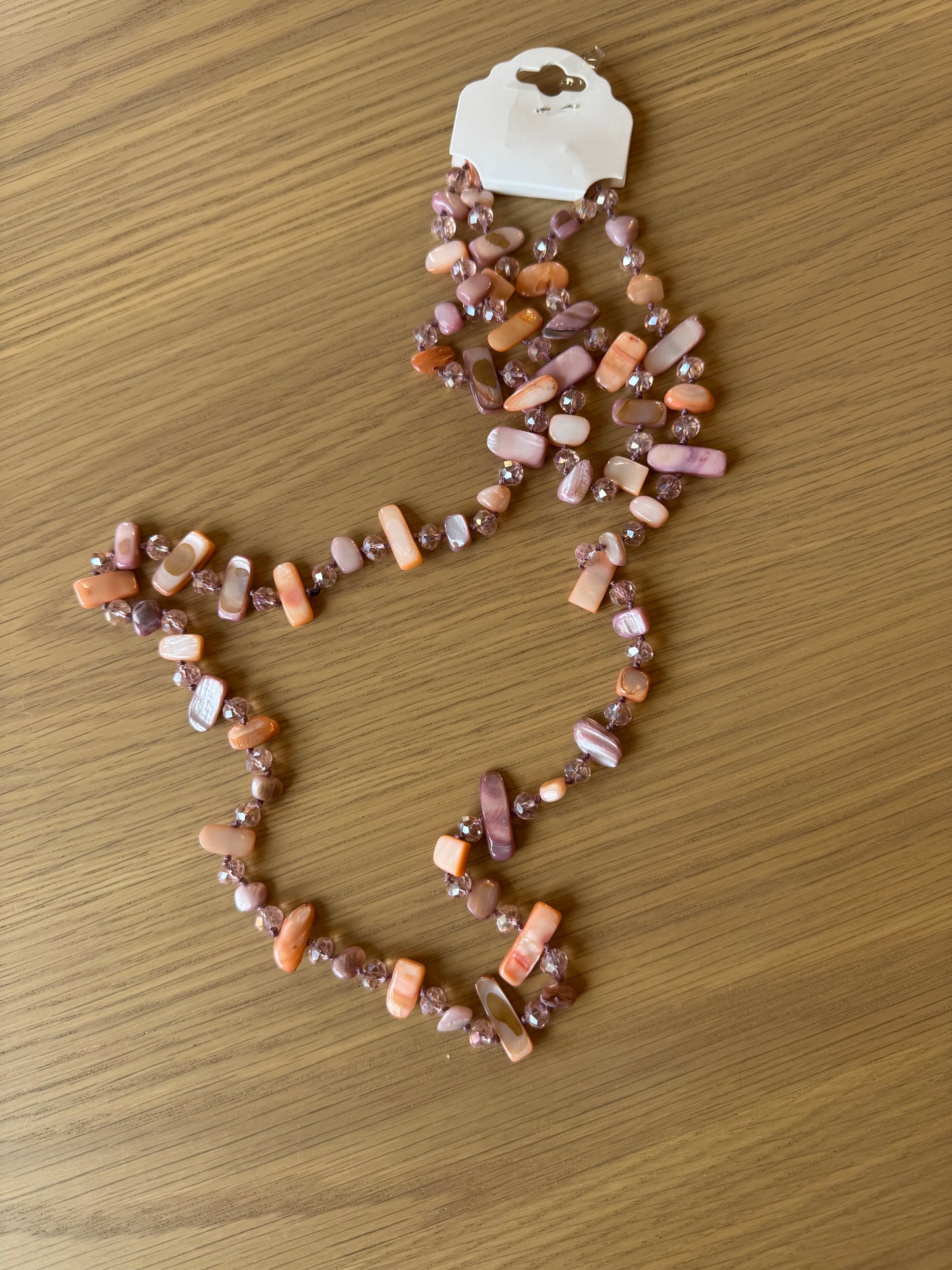 Ivy extra long beaded necklace