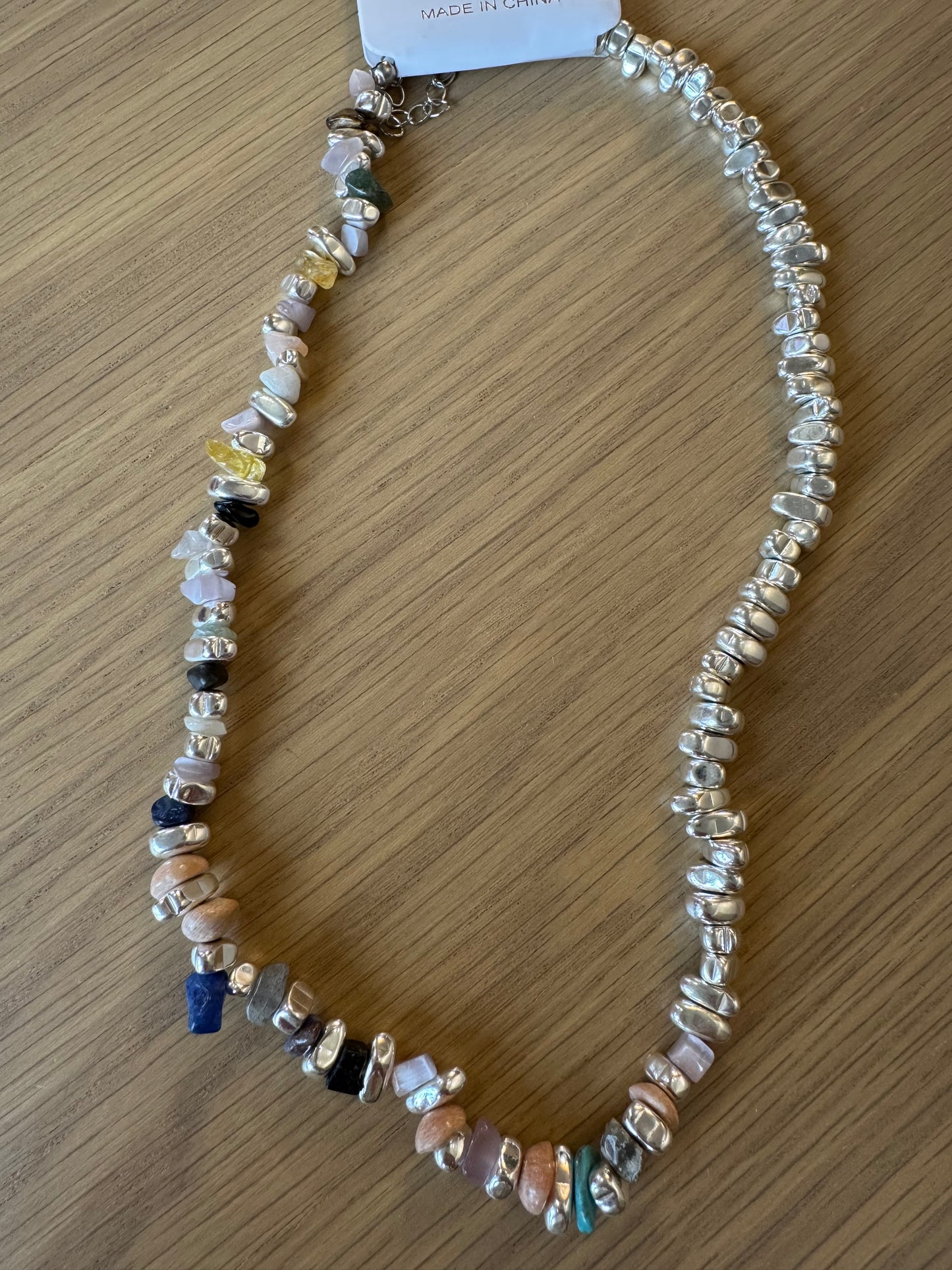 Suzi short semi precious stone necklace
