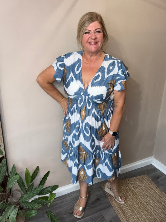 Nina v neck dress