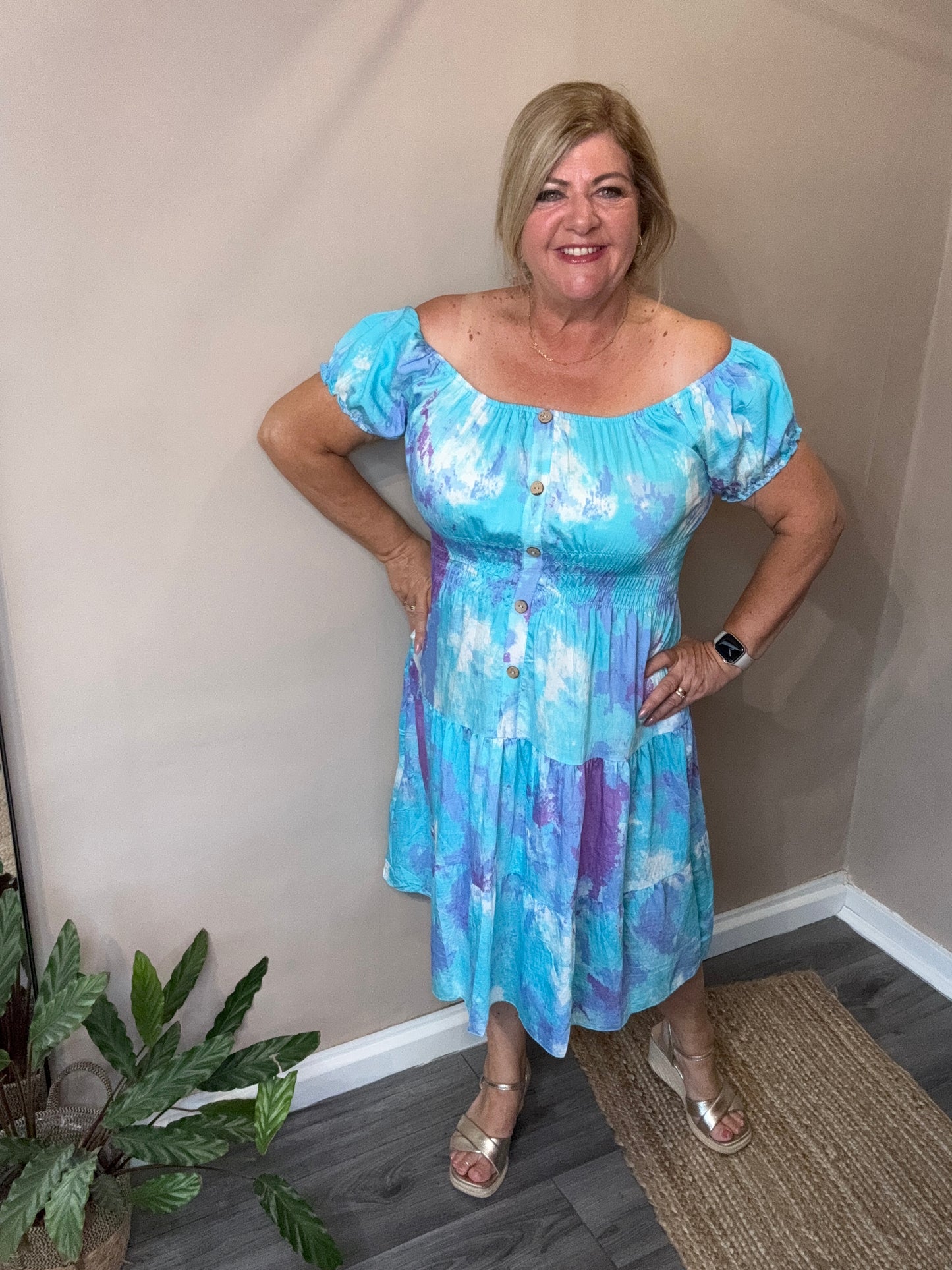 Polly Bardot style dress