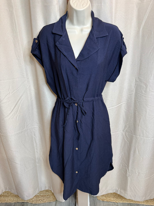 Shona Tie Waist Shirt Dress