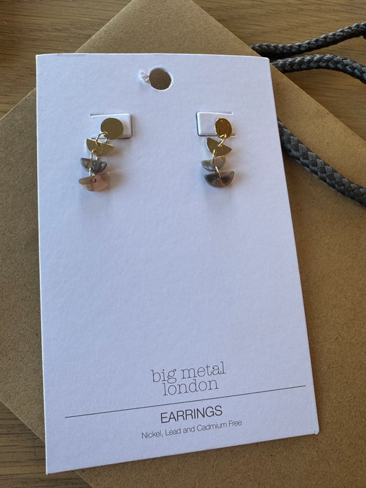 Iona Metal & Resin Dangle Earrings