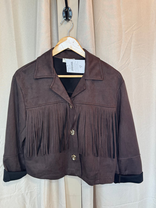 Tammy Faux Suede Tassel Jacket