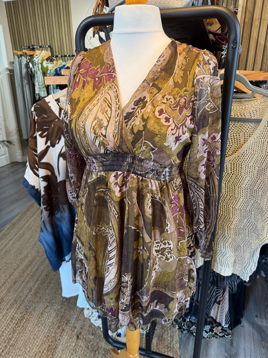 Lois Frill Chiffon type dress