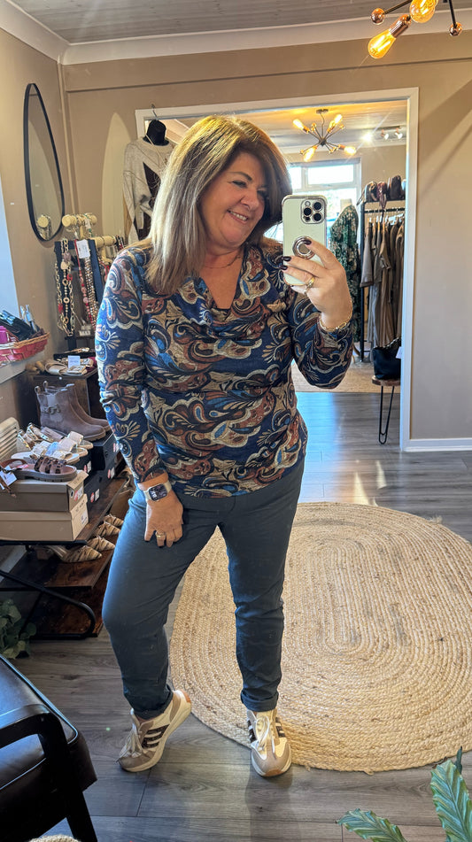 Briony Cowl Neck Top