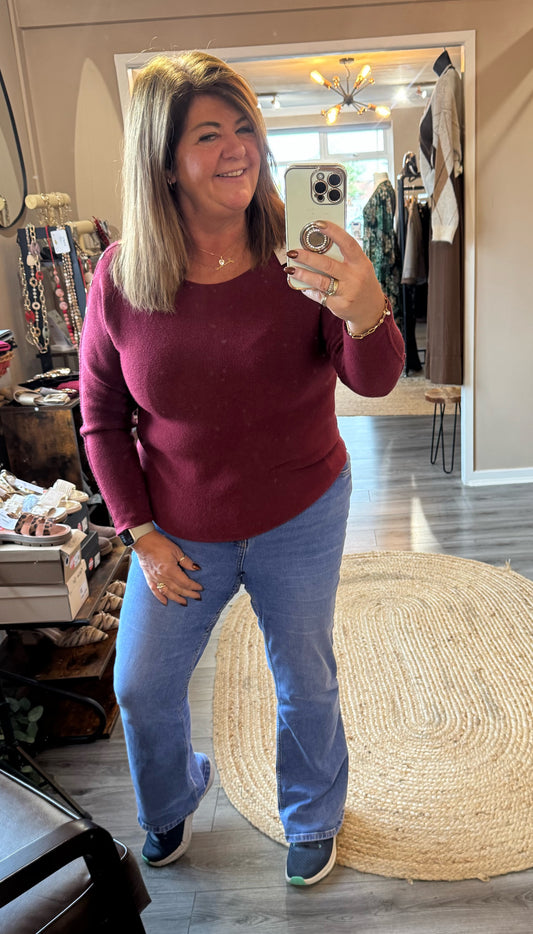 Jessie button detail sweater