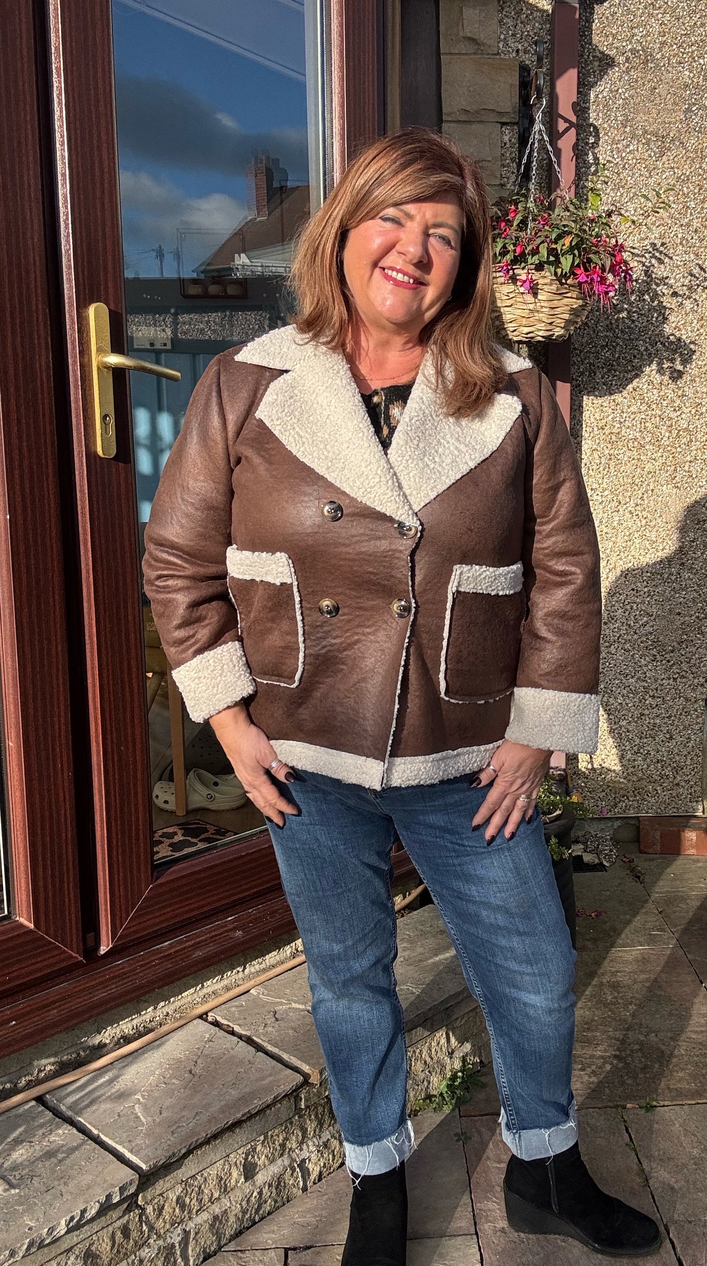 Annika Faux Sheepskin Jacket
