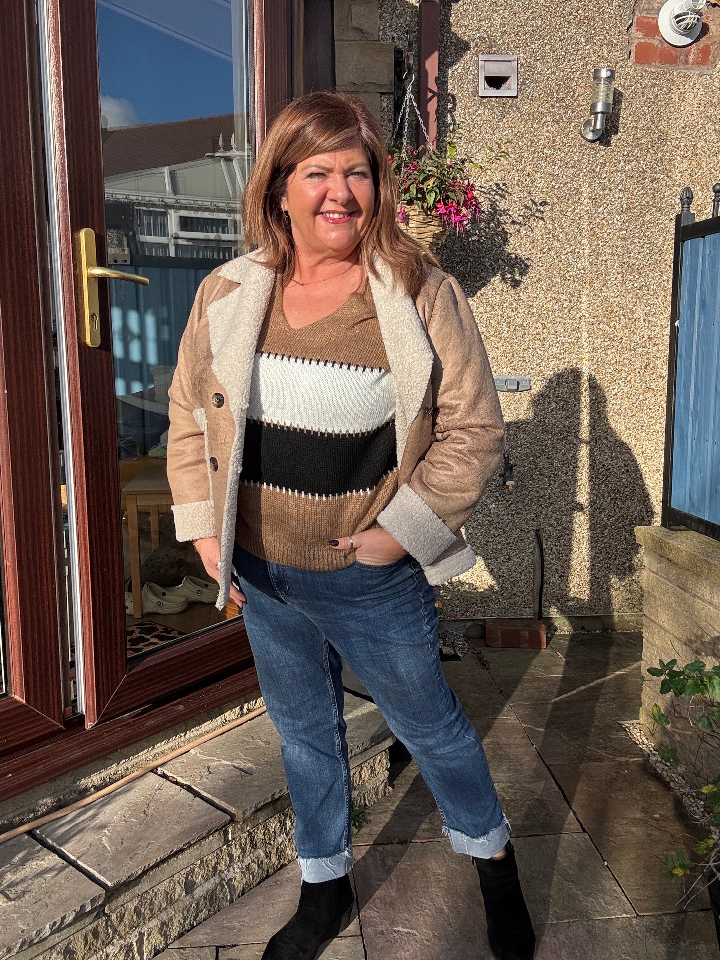 Annika Faux Sheepskin Jacket