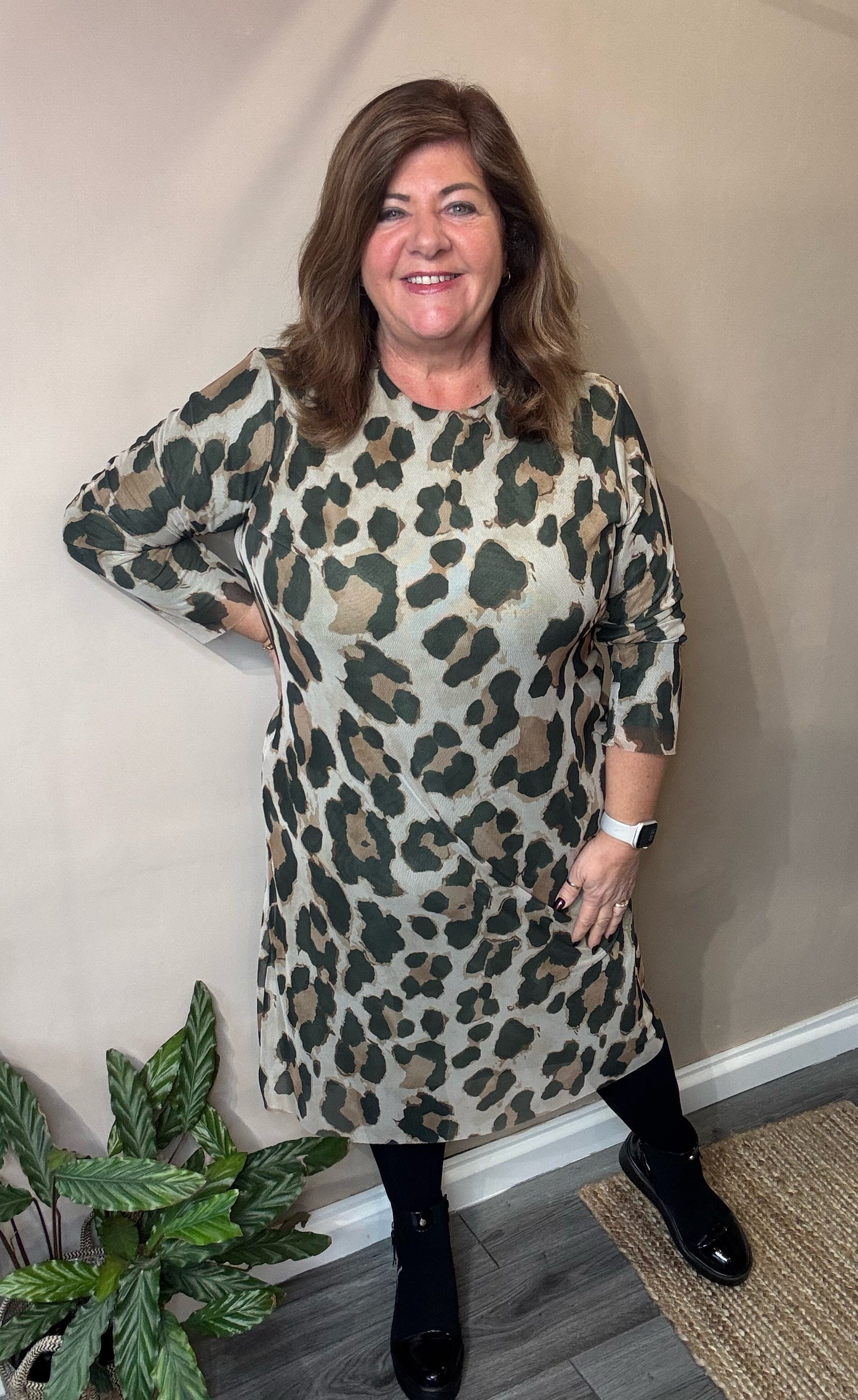 Lily leopard print dress