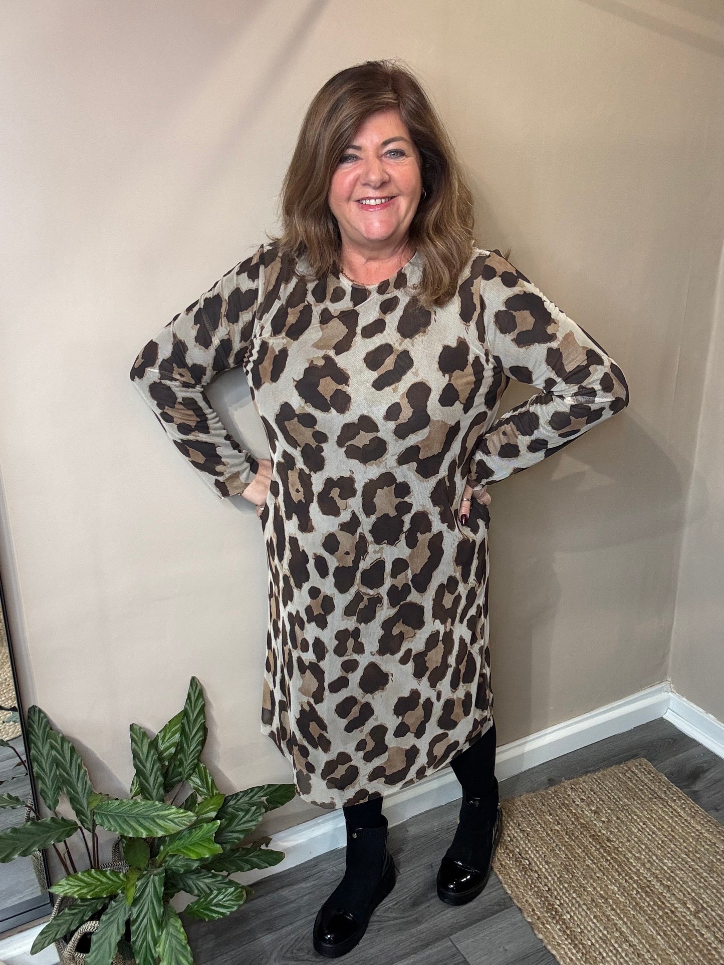 Lily leopard print dress