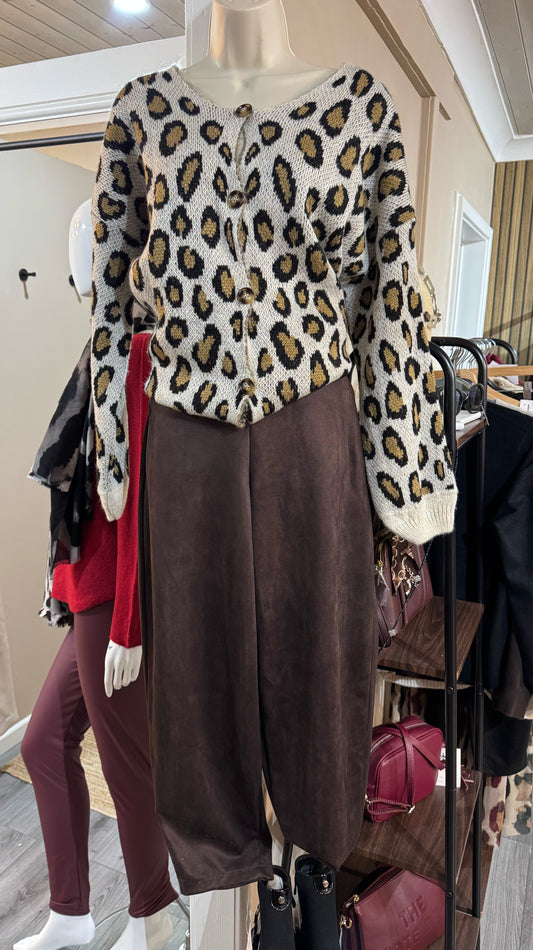 Winnie Faux suede trousers