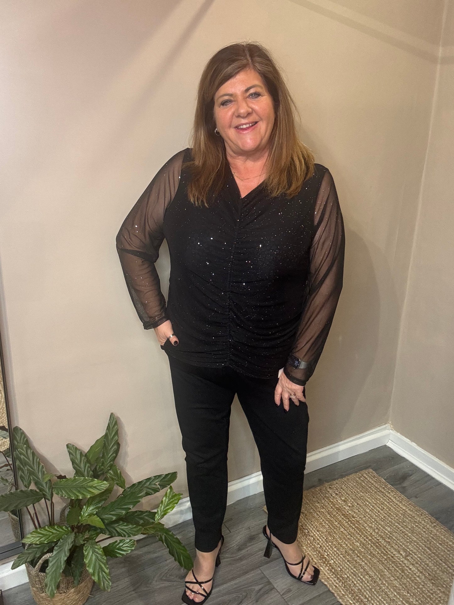 Toyah Drape Front Top