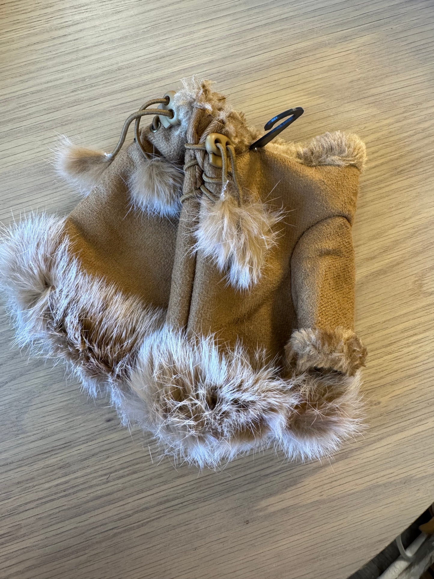 Hetty Faux suede hand warmers