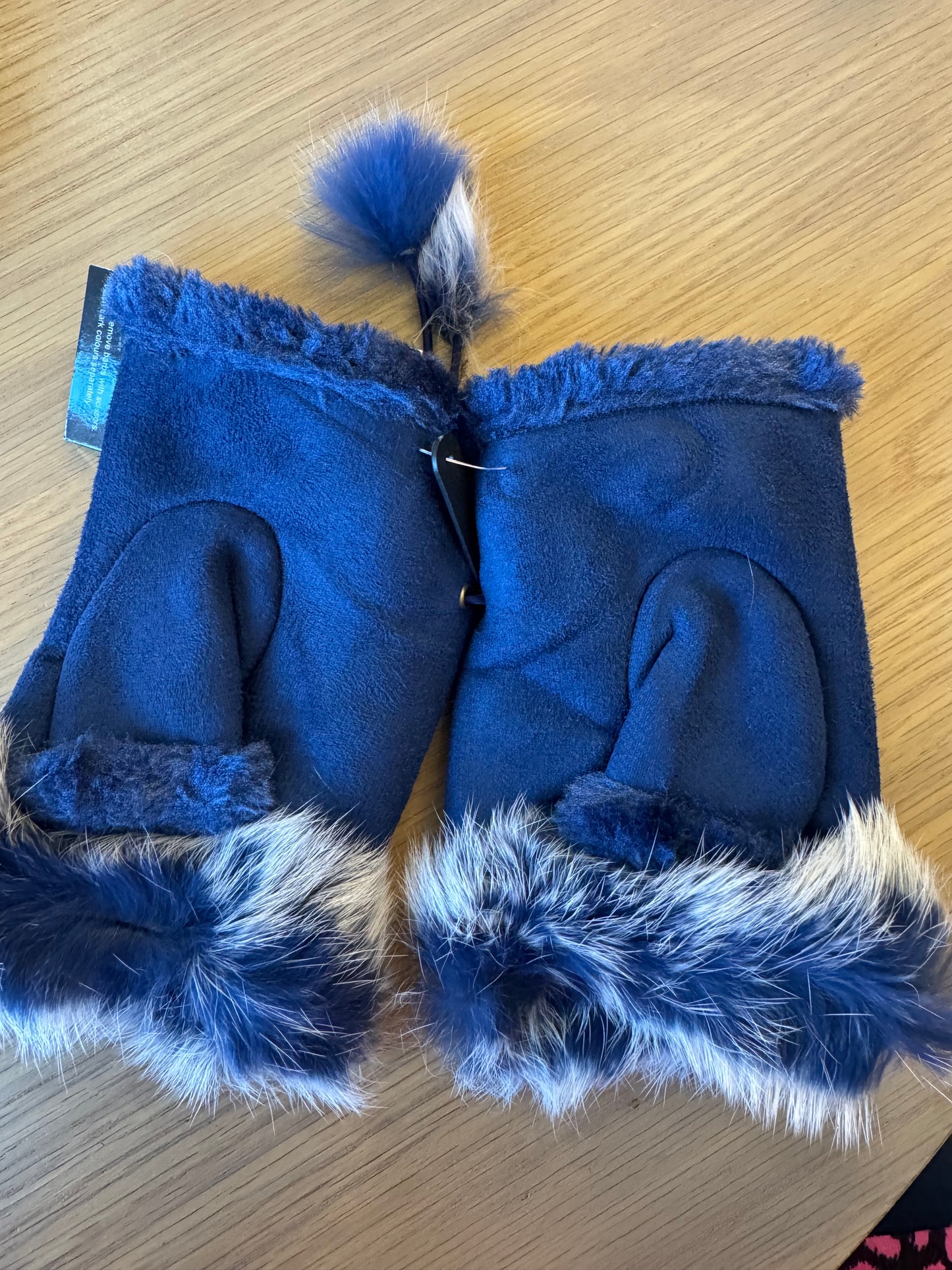 Hetty Faux suede hand warmers