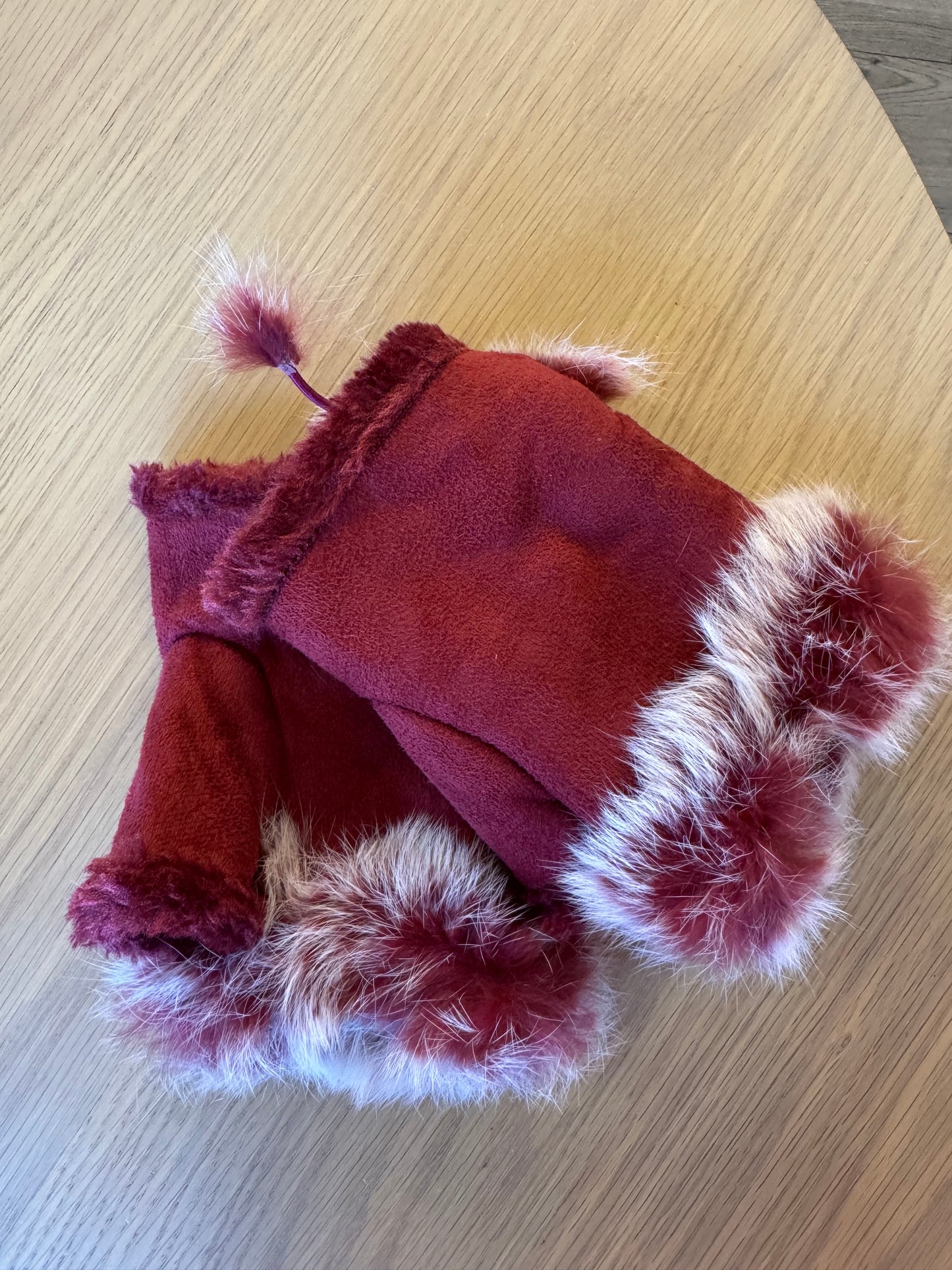 Hetty Faux suede hand warmers