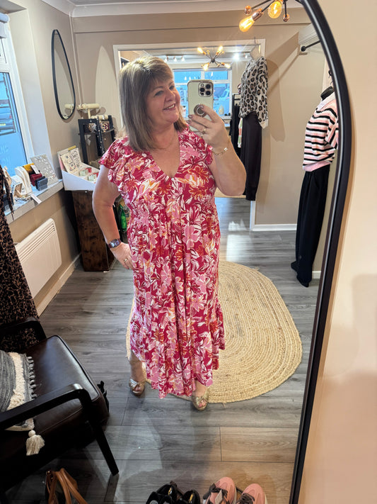 Tasmin Tropical Print Dress