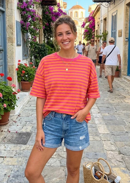 Nancy crewneck striped Tshirt