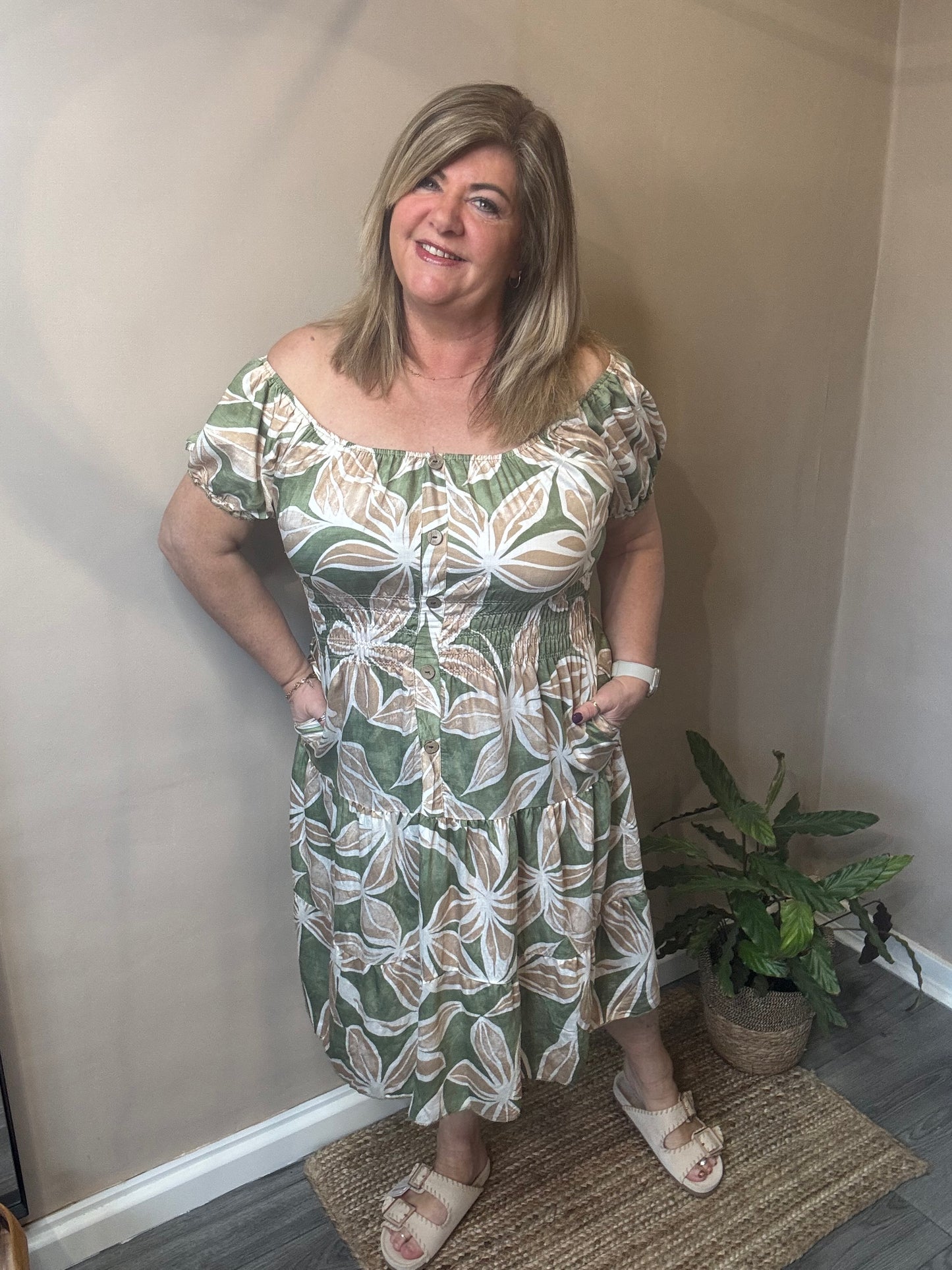 Jorja Bardot print dress.