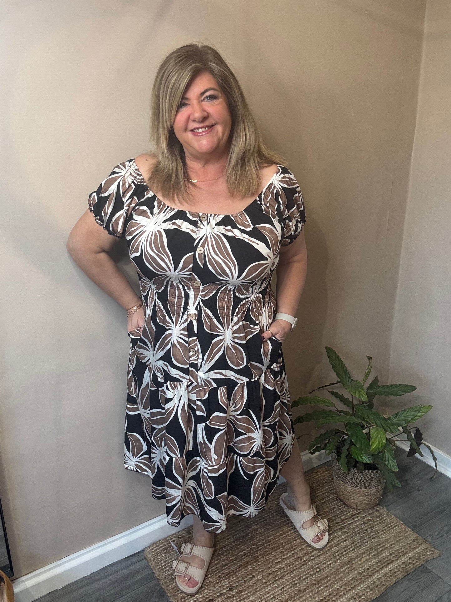 Jorja Bardot print dress.
