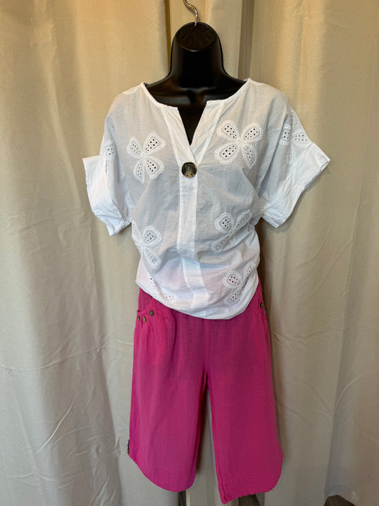 Una Embroidered blouse