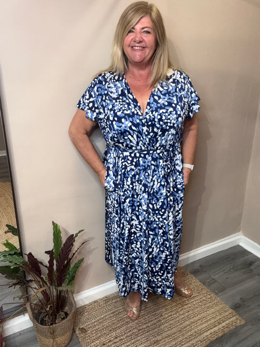 Sasha Slink Faux wrap dress