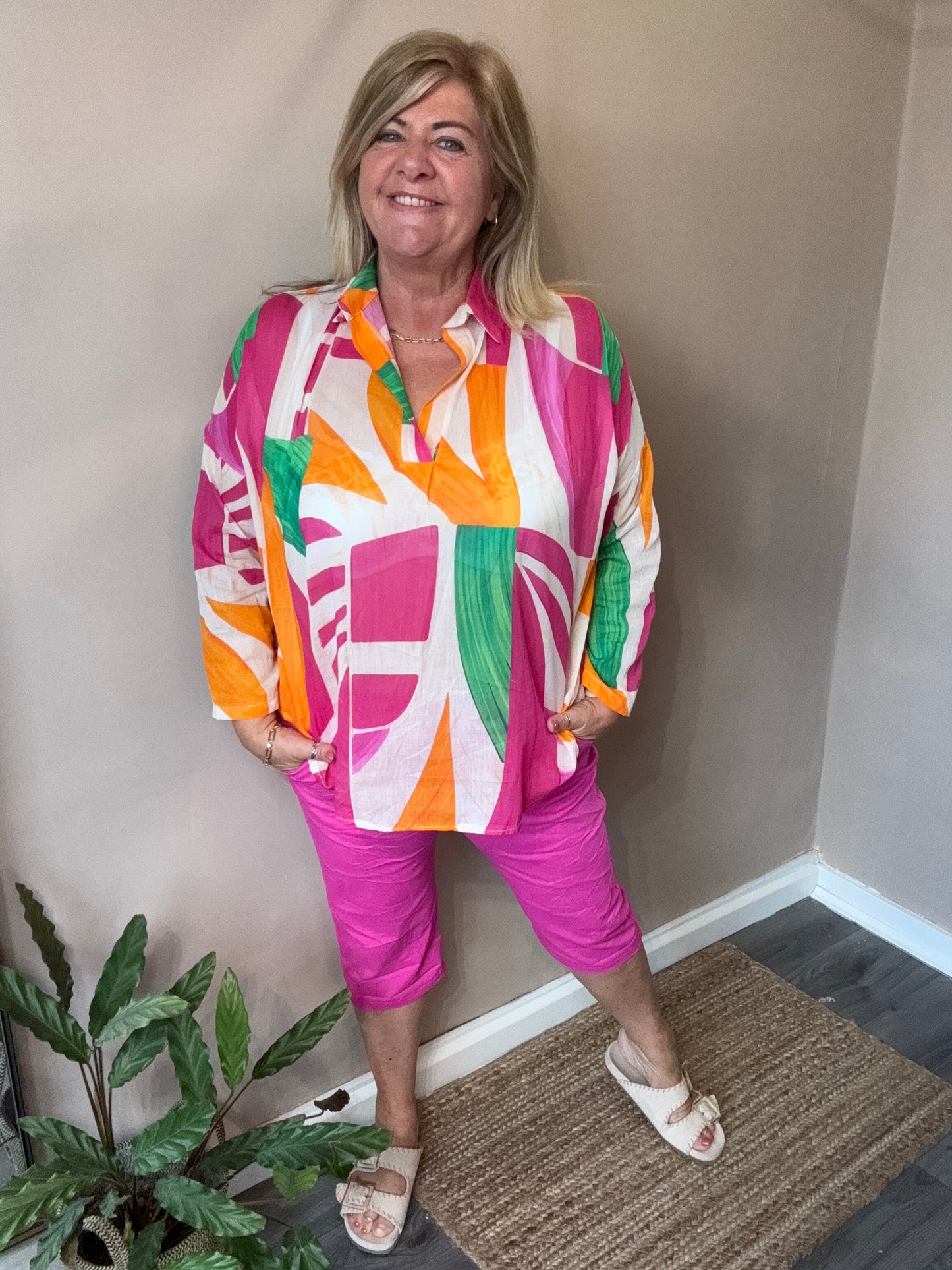 Phoebe Abstract Tunic top