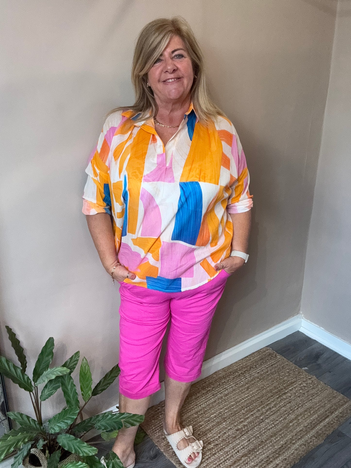 Phoebe Abstract Tunic top