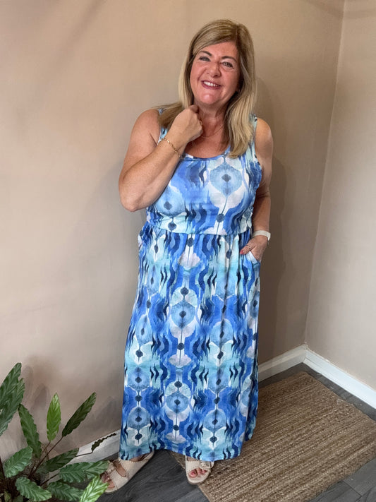 Zoe Bubble top maxi dress