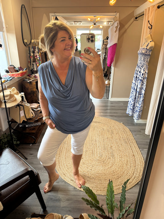 Tara Drape neck top
