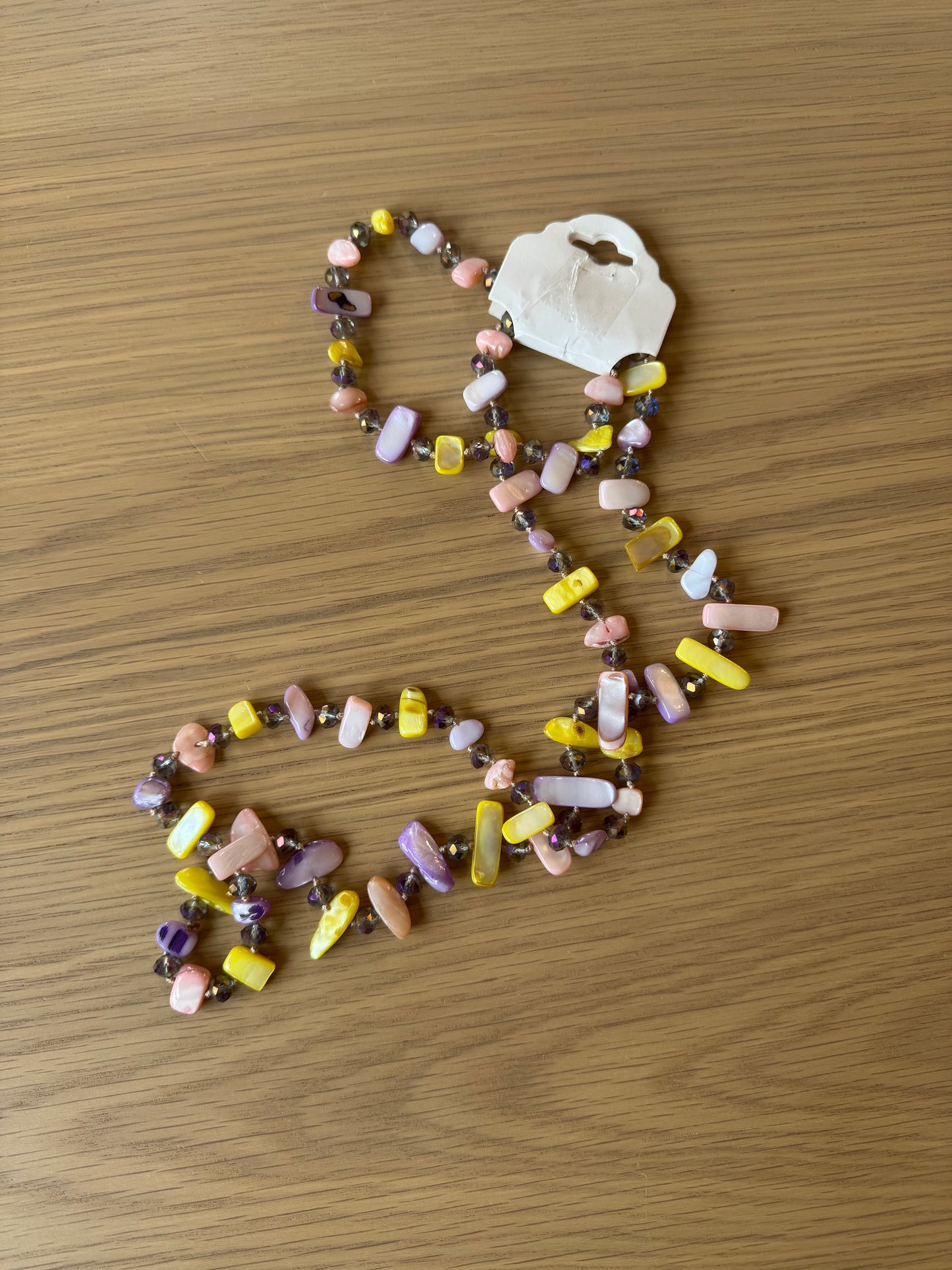 Ivy extra long beaded necklace