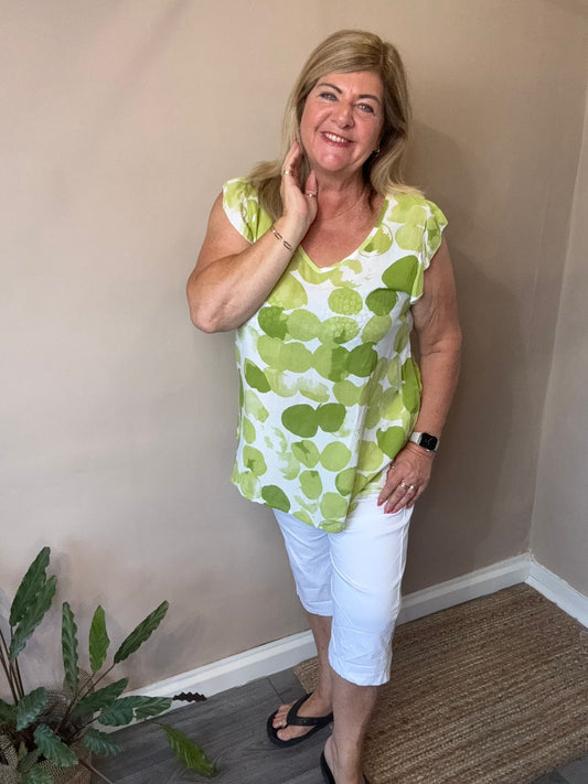 Carrie frill sleeve top